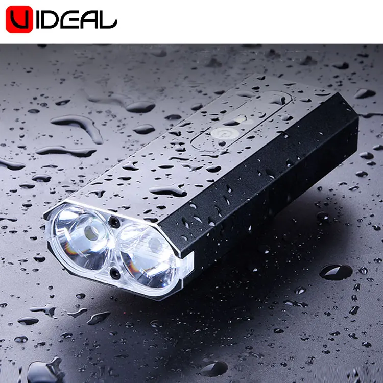 Cycling Headlight LED U-Ideal Bike Front Light Rainproof USB Rechargeable Bicycle Light