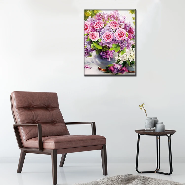 Newest Selling 40x50cm Diy Handmade 5d Round Diamond Landscape Diamond Painting