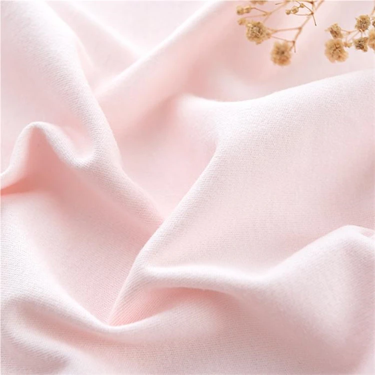 Multi color plain printed custom print bamboo rayon wholesale spandex elastic knitted bamboo cotton fabric knit fabric textiles