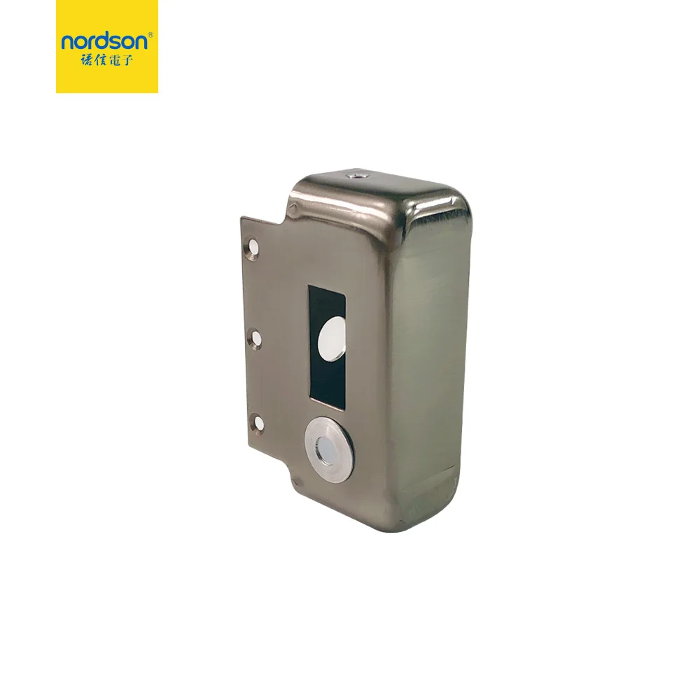 Long lifespan silver electromechanical security gate electric rim lock with remote control option