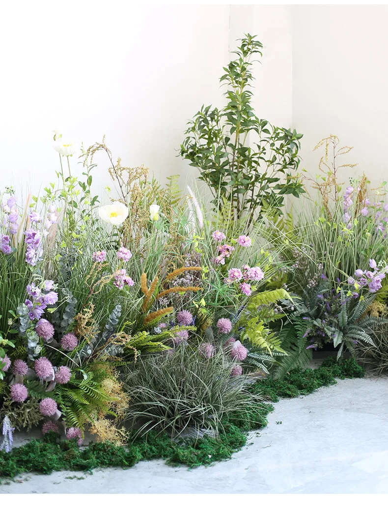 Artificial Persian Leaves Plant Artificial Shrubs Leaves Faux Greenery Bushes Artificial Flower Home Garden Office Wedding Decor