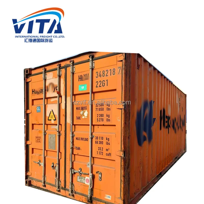 used Stock Price Sea Transportation 20Ft Iso Dry Cargo Shipping Container 40 Foot For Sale