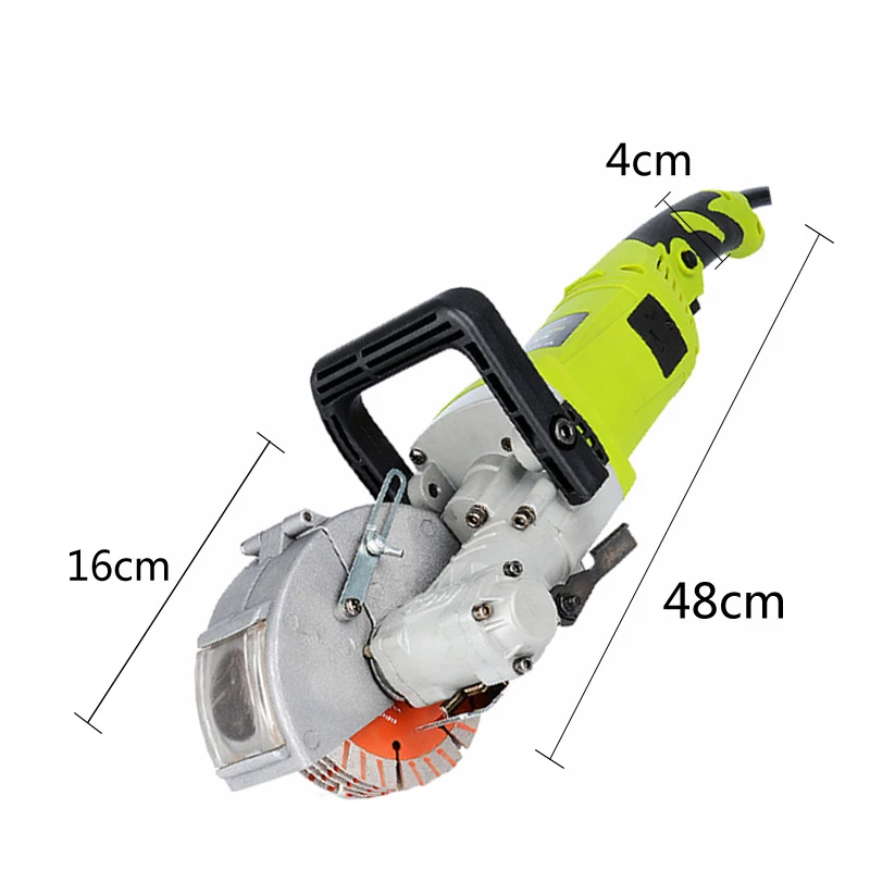 Hot Selling 4800w Wall Chaser  Electric Power Tools Construction Concrete Steel Wall Grooving Machine Power Saw With Hand-held
