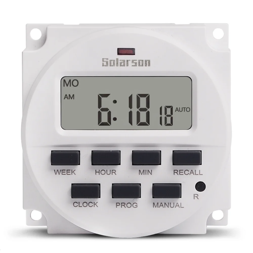 Wholesales 6PCS/Lot TM618H Voltage Output Digital Time Relay 7 Days Weekly Programmable Timer Switch 220V for Lights (1600530712003)