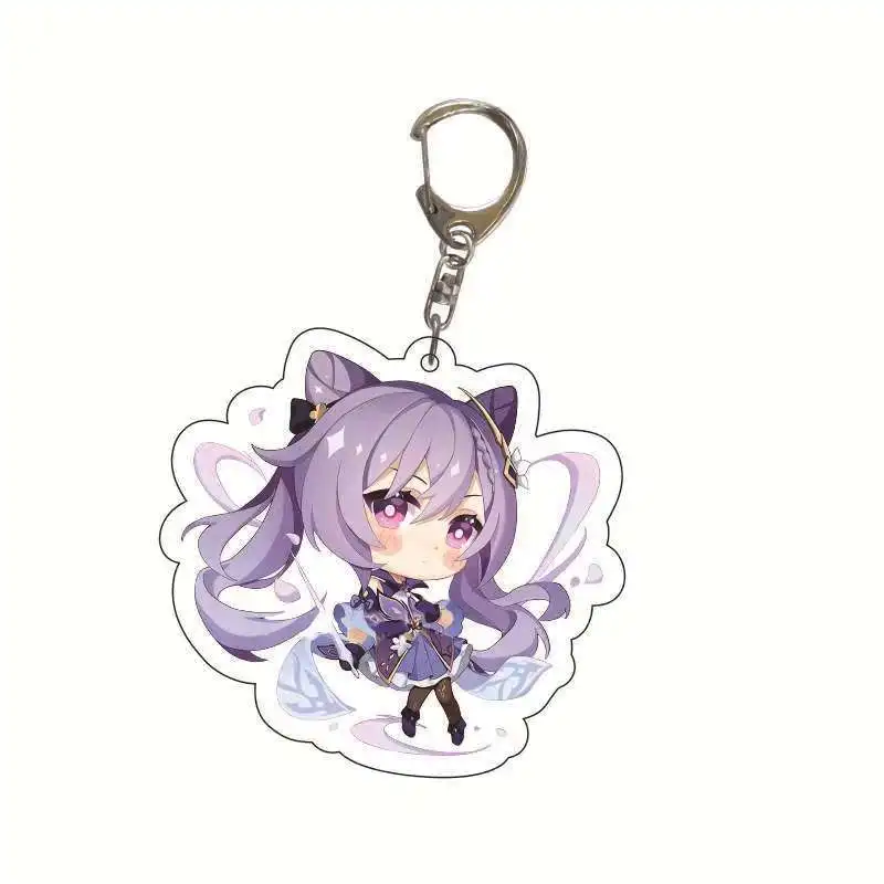 TLB  Customizable Double-Sided Schoolbag Pendant Jerry Tom Cat Creative cartoon Acrylic Anime Keychainscute anime key chain