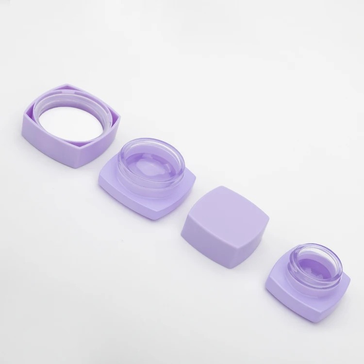 Custom Color Spray And Custom Logo Printing Design Pillow Shape Glass Jars With Child Resistant Plastic Lids For Concentrate Oil