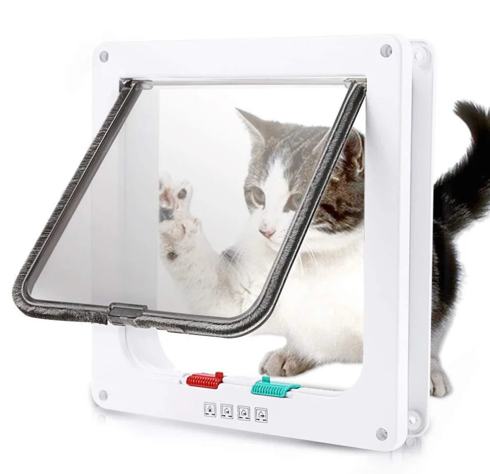 Europe Hot Sale pet furniture Automatic Magnetic Pet Cat Door Dog Door Sliding Door
