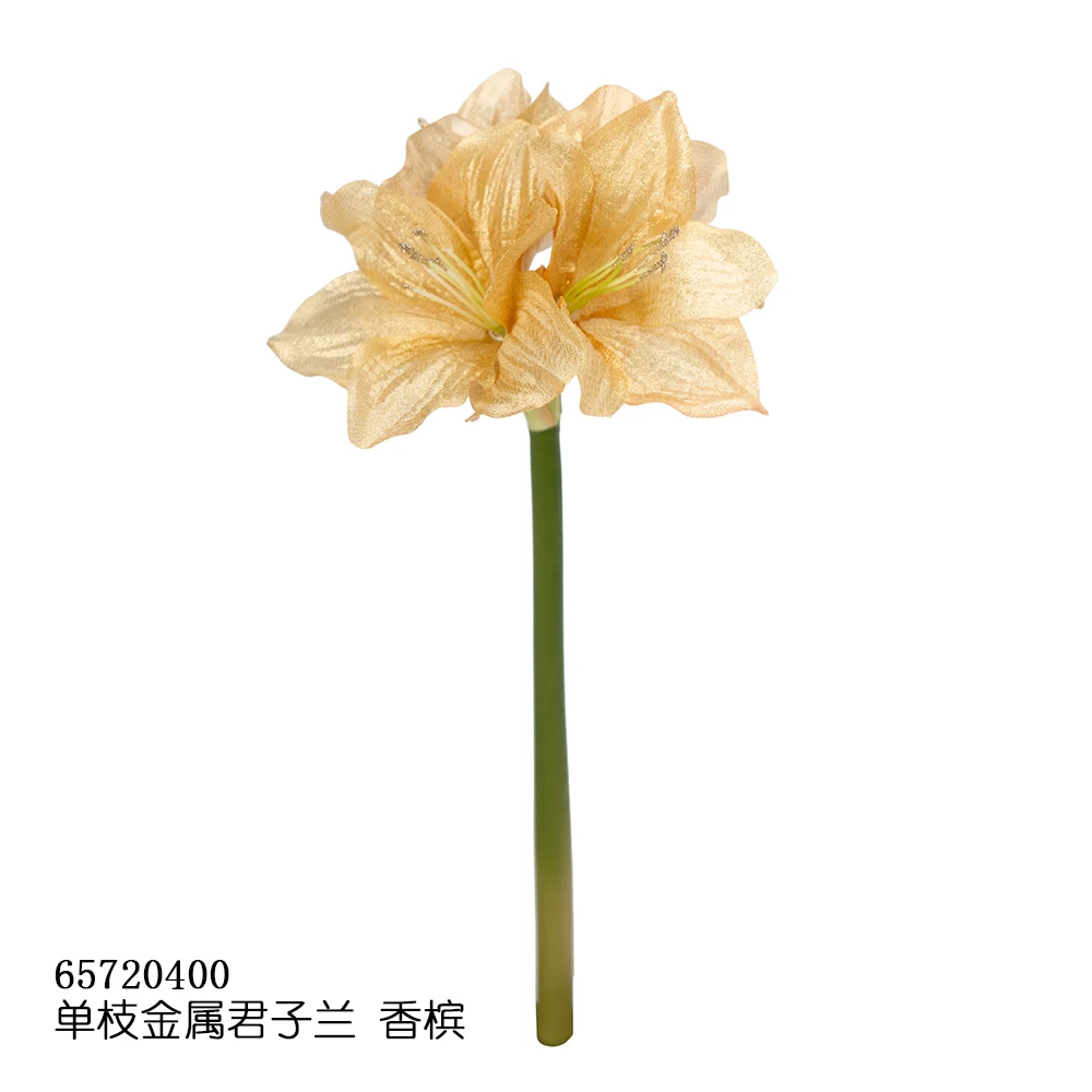 Wedding Artificial Bush Lily Flowers Big Artificial Clivia Miniata Flowers Real Touch Latex Clivia Miniata Flower