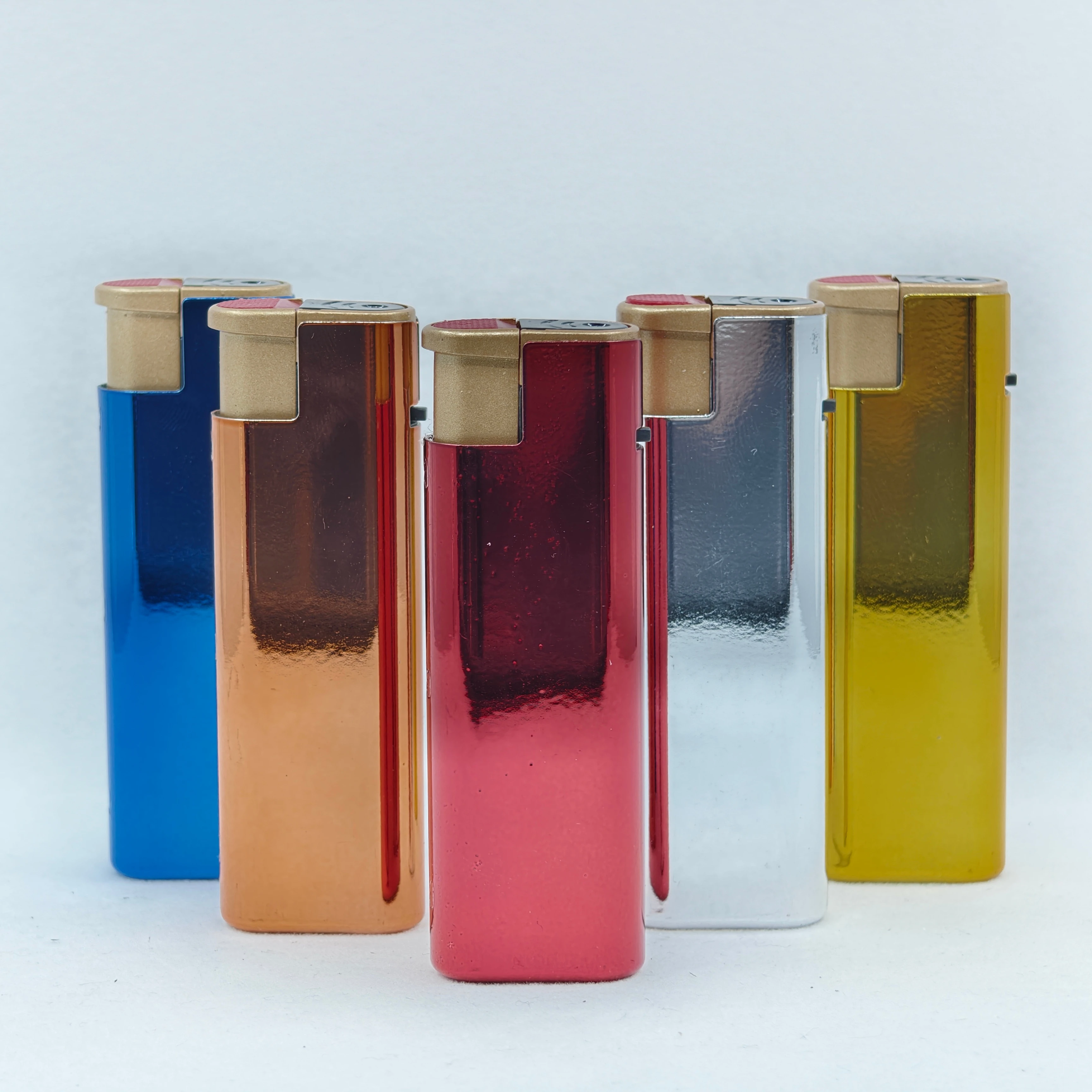 jet torch metal cover refillable plastic butane electronic cigarette lighter