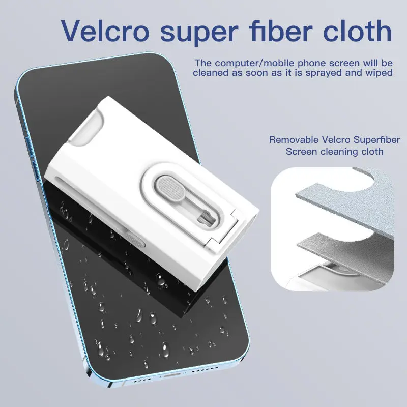 8 in 1 Dust Removal Brush With Mobile Phone Holder Multifunctional Earphone Cleaning Pen Headset Cleaning Tool for Airpods Pro 2