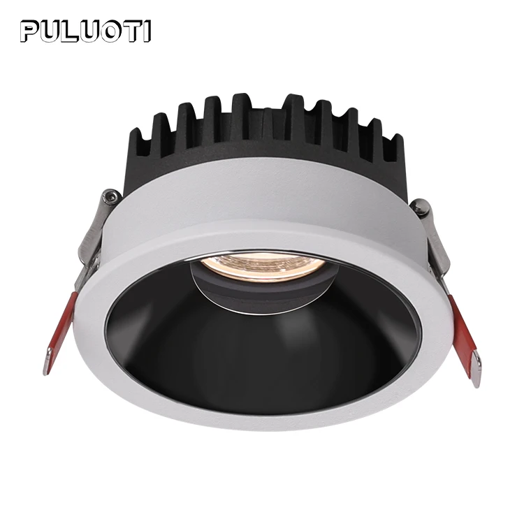 Zhongshan Guzhen lamps Recessed Ceiling Mounted Spotlight Heat Resistant Led Downlight Recessed 5W 8W 10W anti glare Spot Light