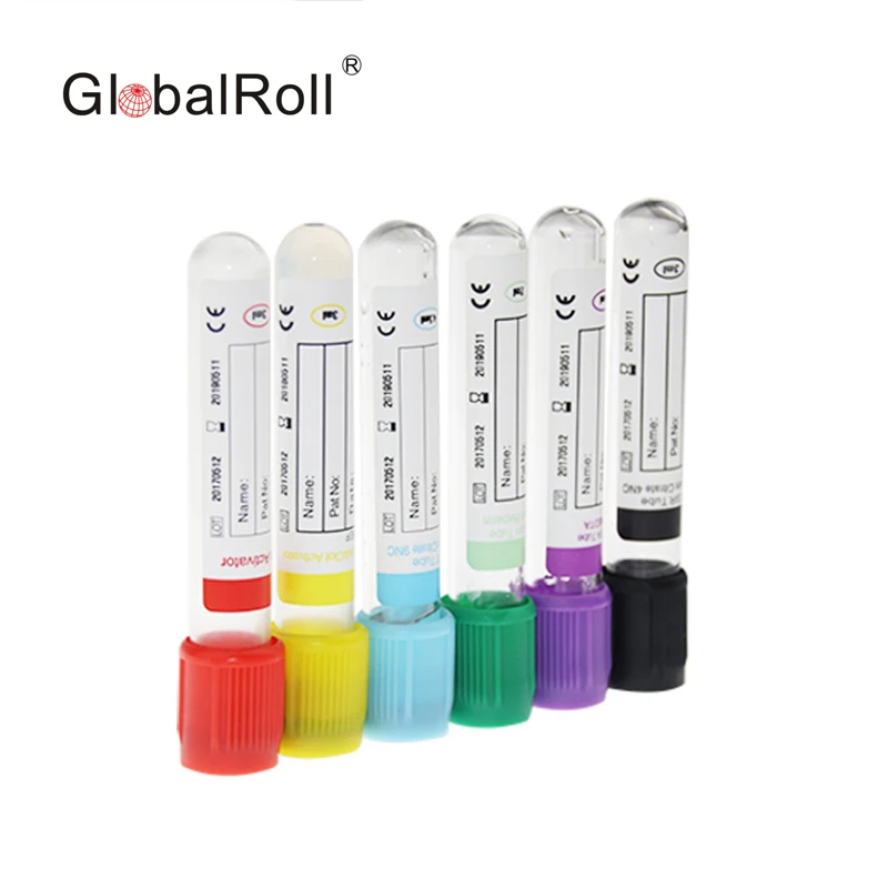 Хорошая цена hangzhou rollmed globalroll glass pet 5 мл 10 мл edta k2 k3 вакуумные пробирки для забора образцов крови