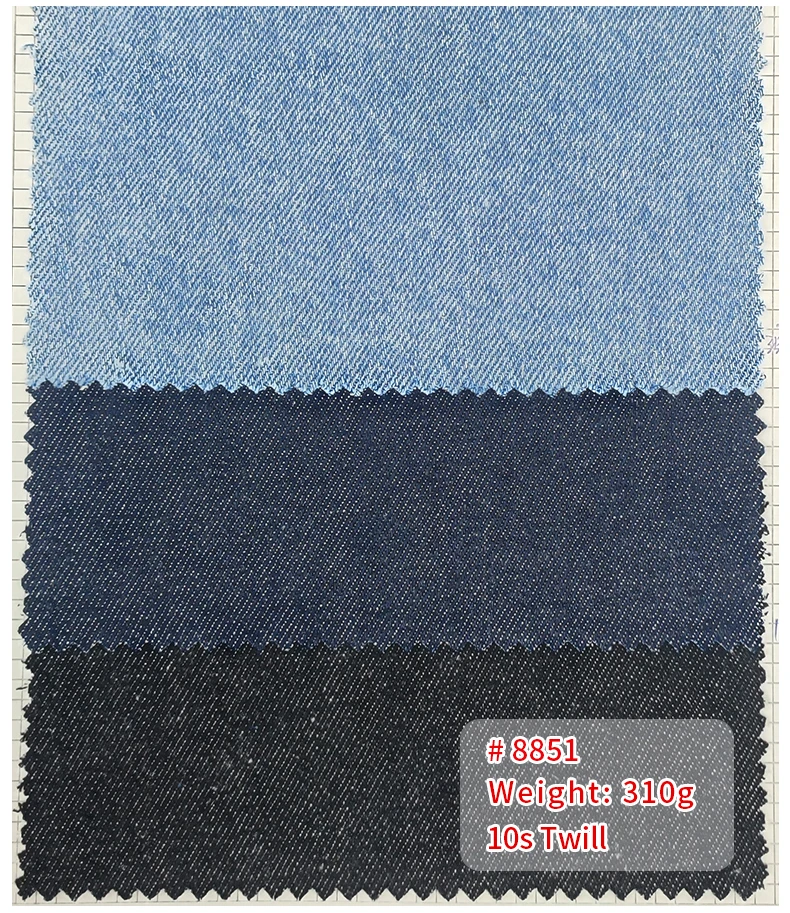 Premium 100 Twill Cotton 12 oz Plain Washed Denim Jacket Jeans Fabric Custom Made from Pakistan Woven Textile Technology