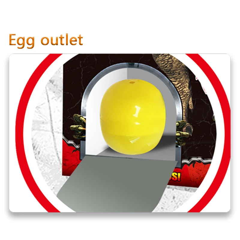 QS Customized Dinosaurs Eggs Gacha Machine Dino Capsule Figure Toys Model For Boy Kids Gift 6PCS