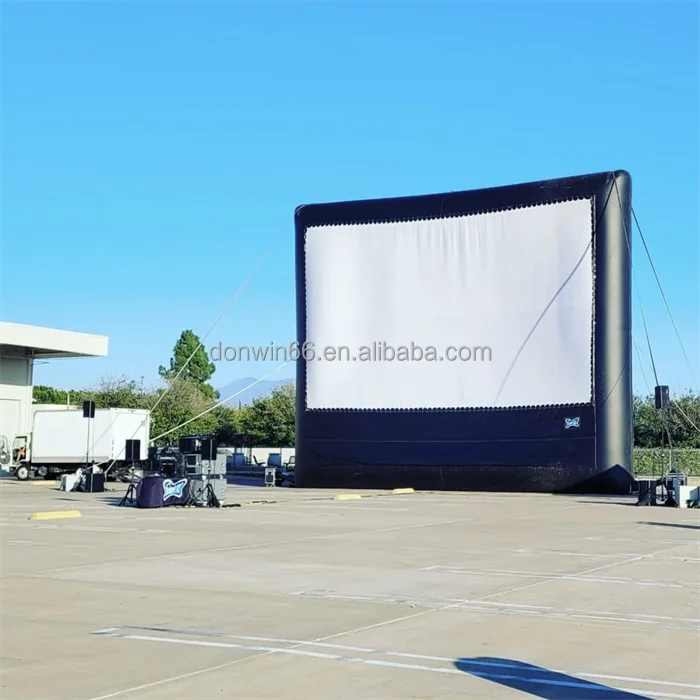 Портативный индивидуальный открытый 24Ft 40Ft 80Ft воздушный герметичный надувной экран для продажи