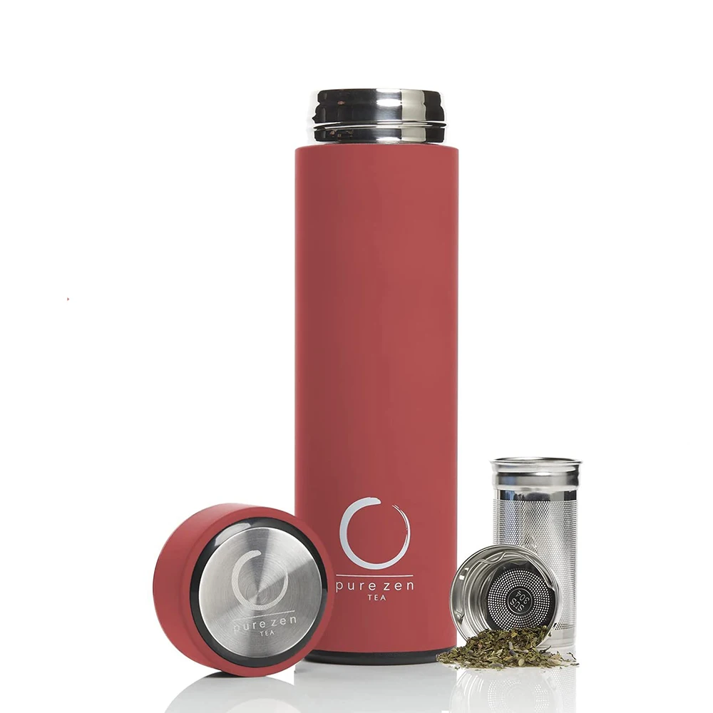 Leak Proof Coffee Thermos Flask Stainless Steel Coffee vacuum flask For Hot Coffee or Cold Tea Fits Car Caddy ,Backpack,Camping