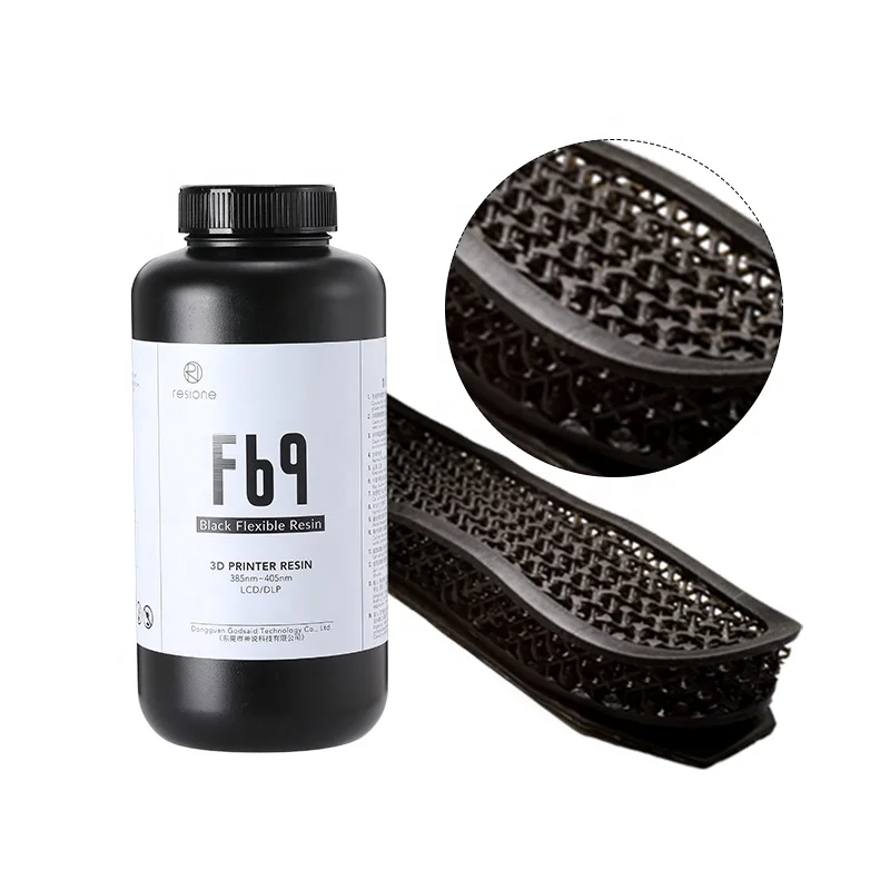 F69 1 кг черная Гибкая УФ Смола 405 нм Смола 3D принтер 3D Смола