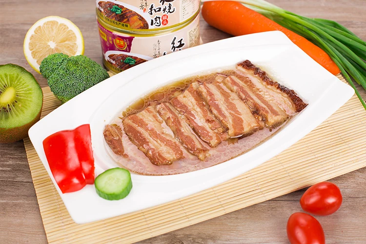 Professional Manufacturer Direct Supply Stewed Sliced Pork Canned Meat Food Canned Sold to Asia