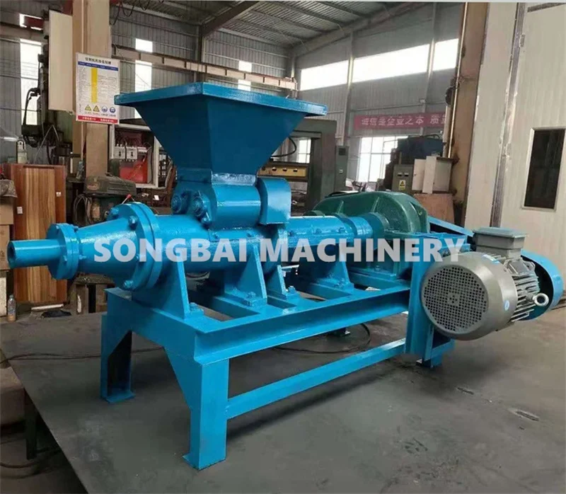 Charcoal Briquette Press Extruder Machine Production Line Cube Hexagon Square Cylinder Coal Powder Rods Stick Making Machine