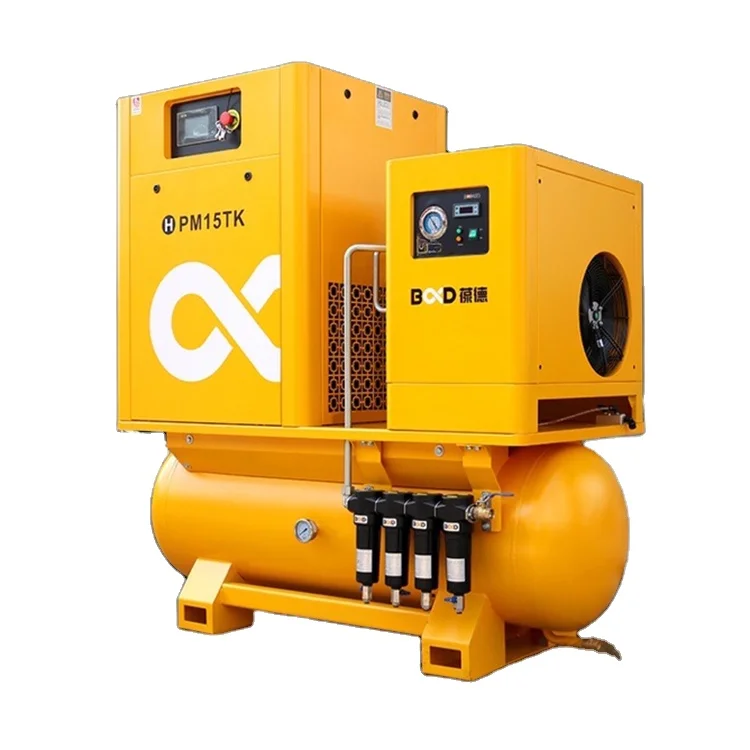 BD-PM 22 TK 8 bar Configure All-in-one Screw Air Compressor for Laser Cutting Machine