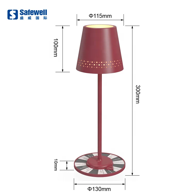 Hollow Lampshade Drinking Game Roulette Table Lamp RGB Rechargeable Battery Bar Light Gambling Wheel Base