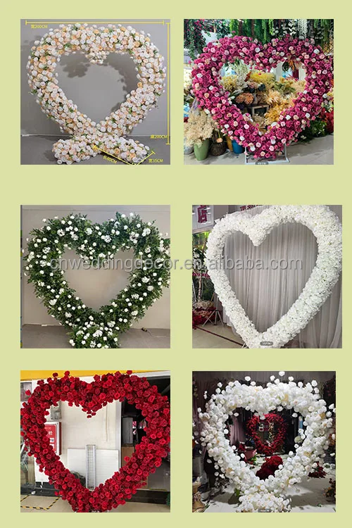 Heart Hydrangea Artificial Centerpiece Flowers Decor Other Decorative Flowers Plants Flower Arch For Wedding