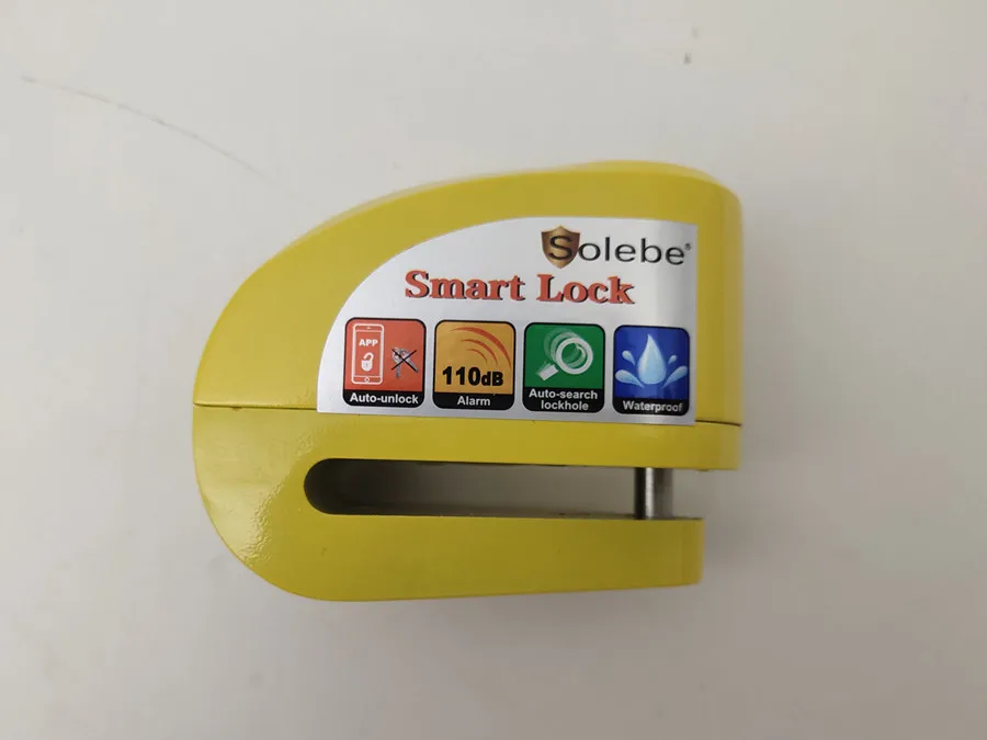 smart app control waterproof motorcycle alarm locks anti theft bicycle brake disc lock