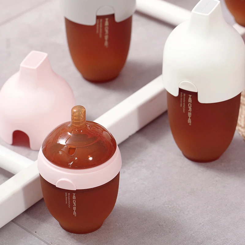 Hot selling BPA free Eco friendly Breastfeeding adult 240mL infant new born milk baby bottles