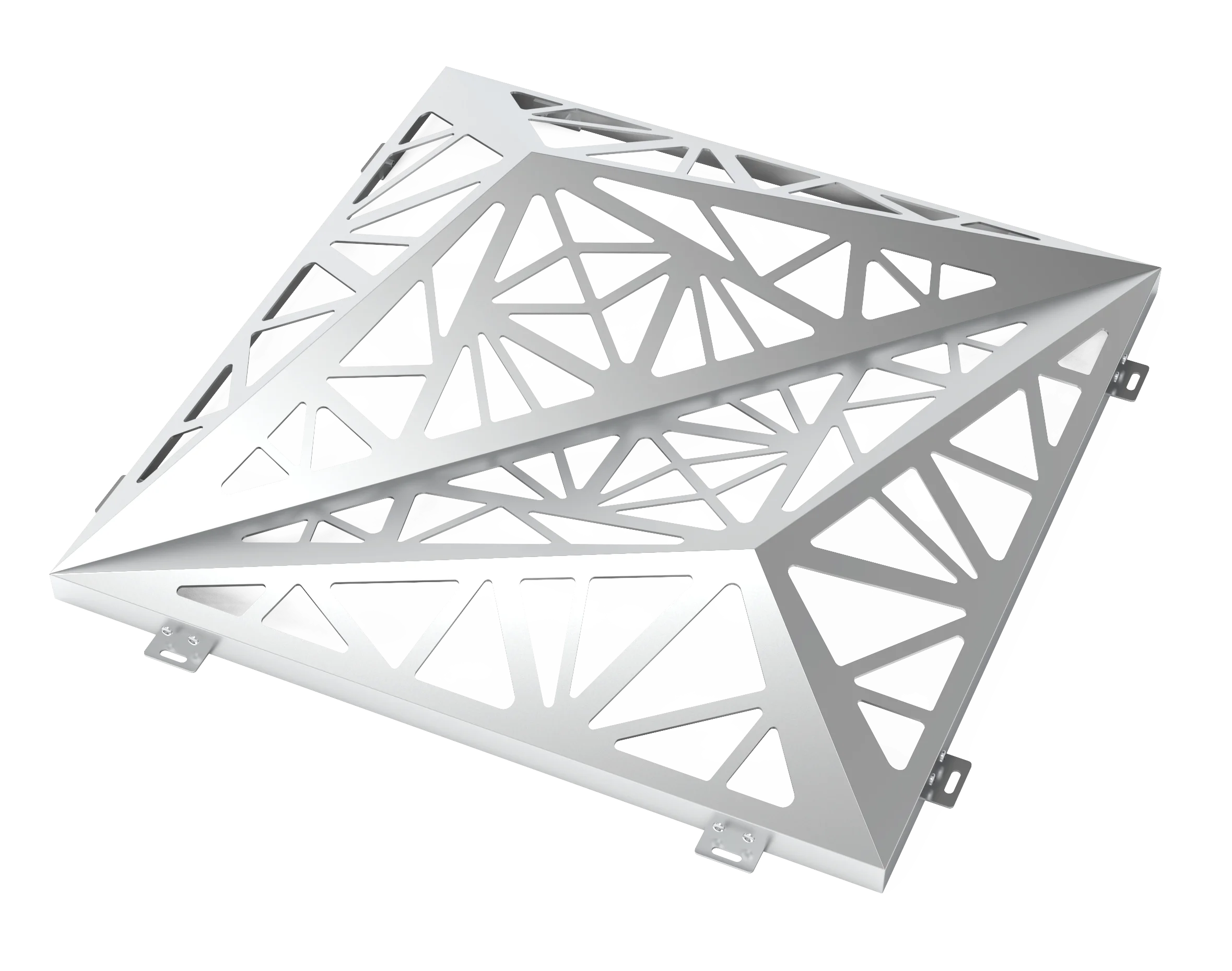 Laser Cutting Aluminum 3D Wall Cladding for Facade Decoration