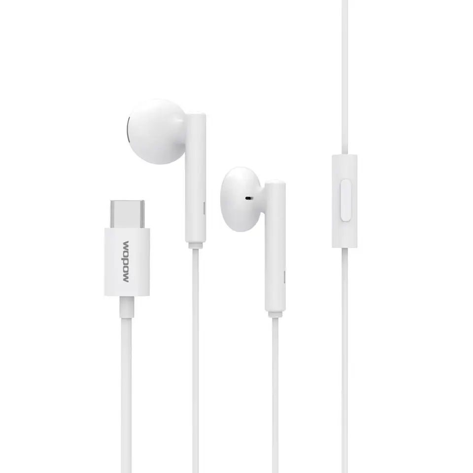 Wopow WE06 Wired Headphones Type-c Earphone with Mic Wired Stereo Earphone for Phone Stereo Sound Over