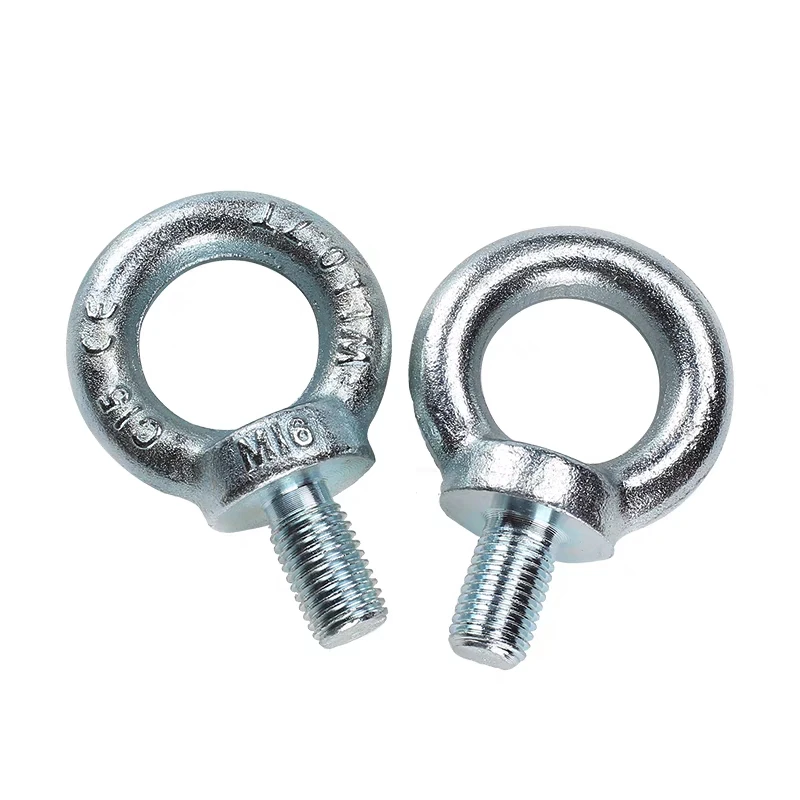 DIN580 M24 C15/C15E Carbon Steel Forged Eye Bolt Galvanized Din580 Lifting Galv Eye Bolt With Nut