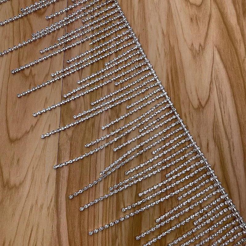 JFRT035 Factory Direct Selling Length Irregular Tassel Claw Chain Grade Rhinestone Chain Dress Rhinestone Body Chain Accessories