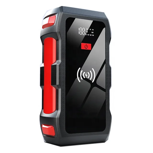 portable car battery charger jump starter 12v 12000mah powerbank  jump starter with air compressor tire inflator