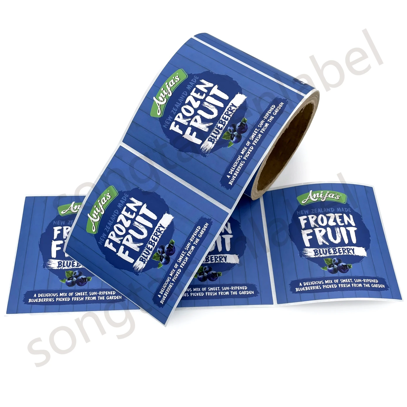 Waterproof Adhesive Fruit Vegetable Labels Stickers Frozen Fresh Food Packaging Sticker Labels