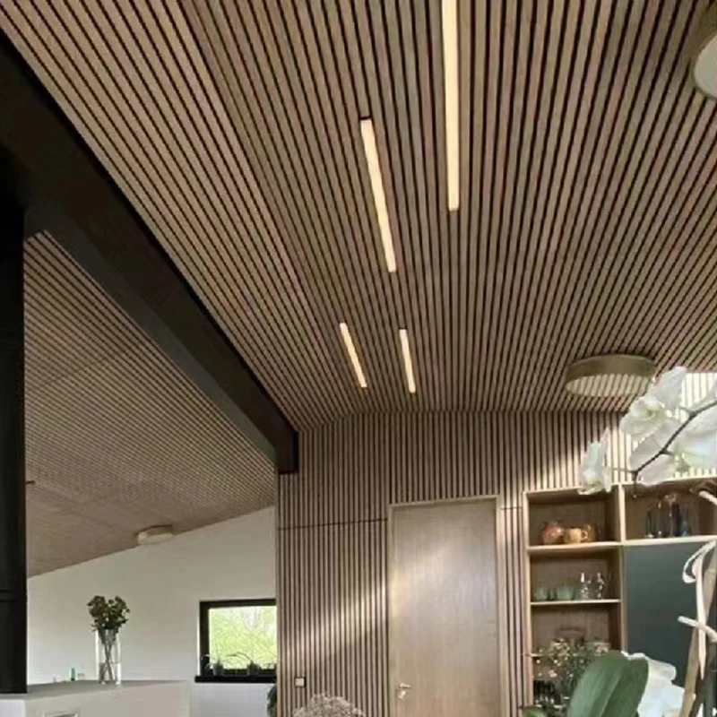Wooden Acoustic Panel MDF Veneer Composition Acoustic Panel Melamine/Natural Oak Acoustic Slat Wood Wall Panels