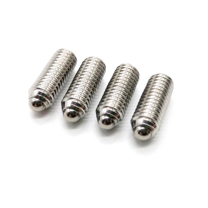 Stainless Steel M4 Spring Hex Socket Grub Set Screws ball point spring plunger set screws