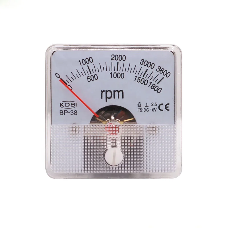 Безопасен в эксплуатации BP-38 DC10V 1800/3600 об/мин двойная шкала Аналоговый dc напряжение об/мин щитовой измерительный прибор