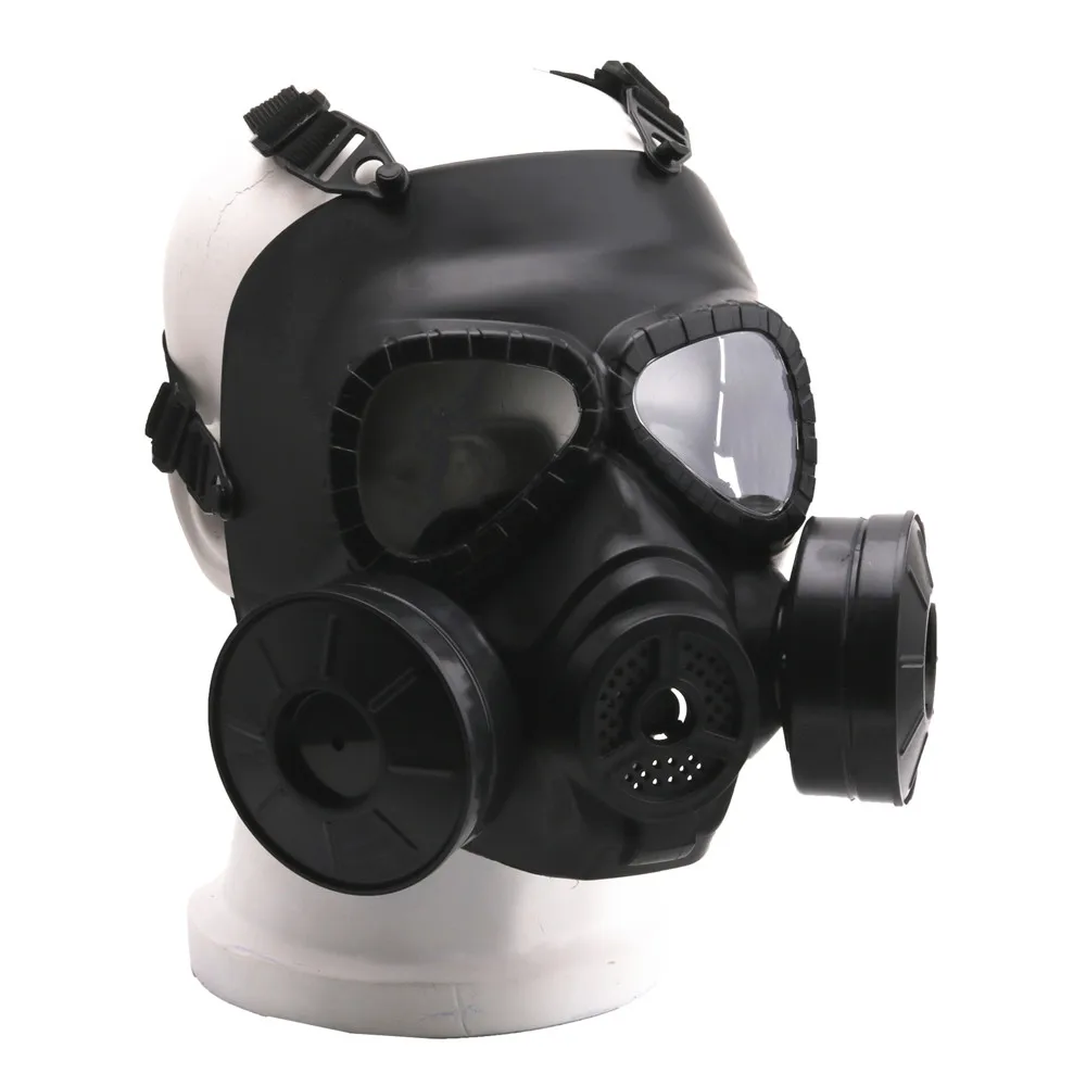 Outdoor Sports Combat Games Full Face air Filtration Mask for CS Tactical Mask with Double Fans