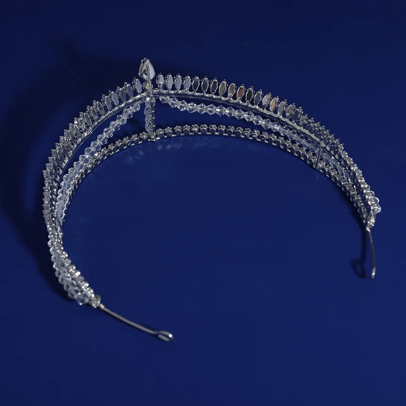 Luxury Zircon Diamond  Rhinestone Royal Hair Crown Accessories Vintage Prom Beauty Pageant Headband Bridal Tiara And Crown