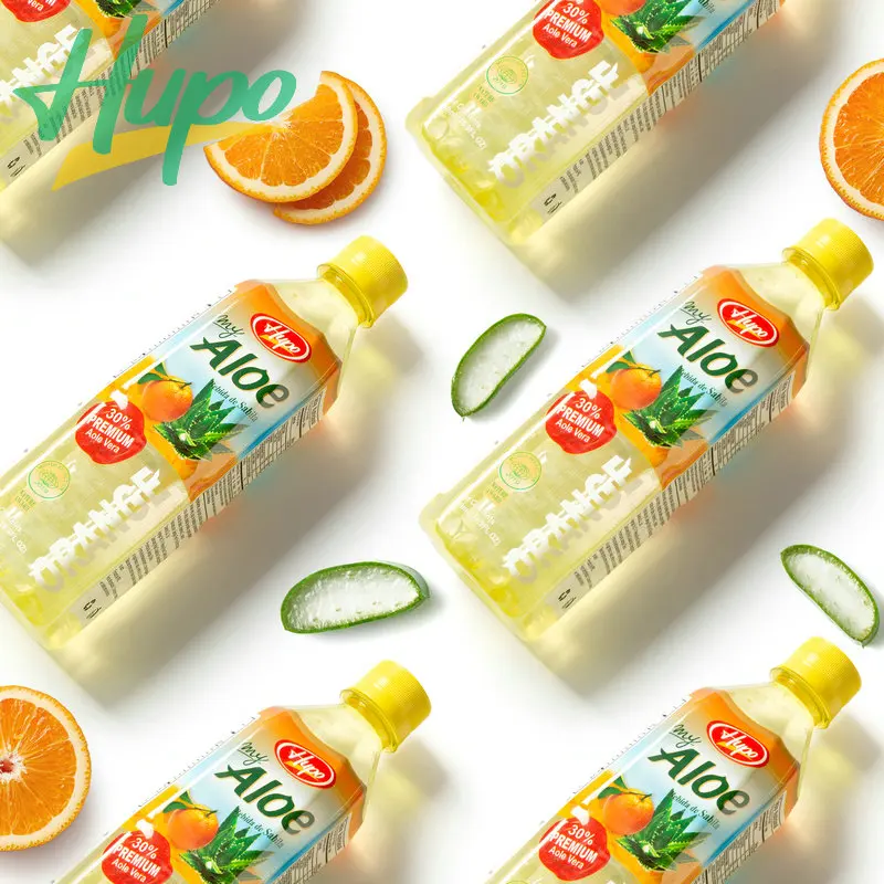 HUPO High Quality 500ml Mango Flavor Aloe Vera Drink with Pulp