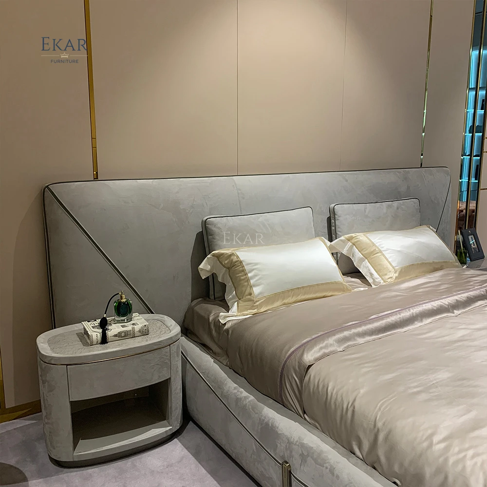 New design Modern Crystal Steel Bedside Cabinet  Contemporary Nightstand for Bedroom