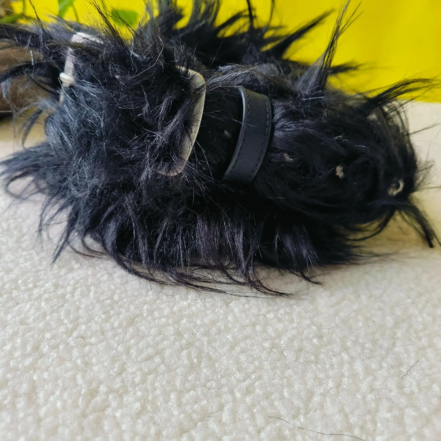 Hot sale Designer Belts Famous cowboy style artificial fur PU Leather belt black and grey color pin buckle for men women