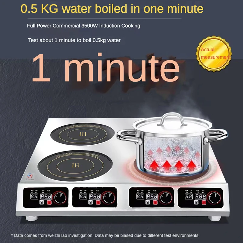 Factory Direct Sales Freestanding Commercial Electromagnetic 4 Plate Heating Countertop Four Burner Electric Induction Cooker