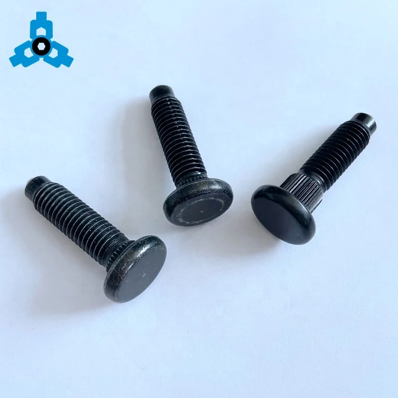 Factory Price OEM Alloy Steel Grade 10.9 Flat Head Knurled Neck Bolt Screws