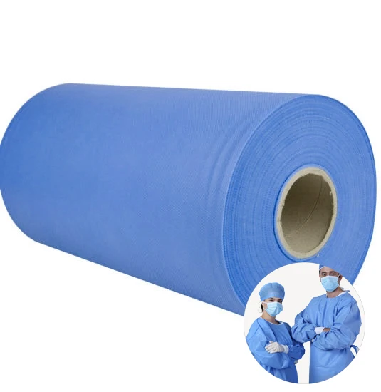 Sss Sms Smms Ssmms Ssmmms Spunbond Nonwoven in Rolls for Medical Use 45gsm pp Non Woven Fabric