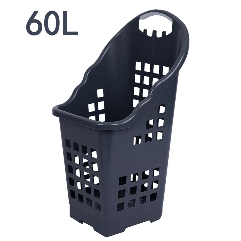Hot Sale High Quality Products Plastic Rolling Shopping Basket Cart Trolley