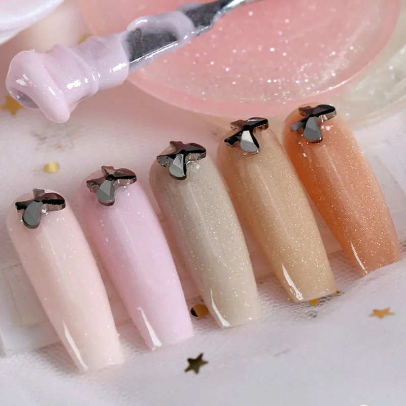 Missgel nails extension no burn uv led color poly acrylic gel glitter