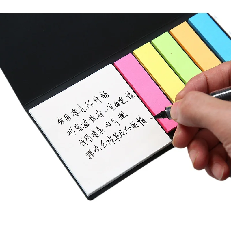 JX752 Promotional Cheap Bright Colors Sticky Notes Adhesive Multiple sizes Sticky Note Pads Set with Custom Logo