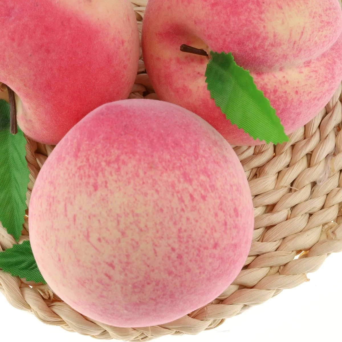 
Wholesale Price Artificial Peach Decoration Fake Fruit Lifelike Decorative Model Home Party Christmas Display 