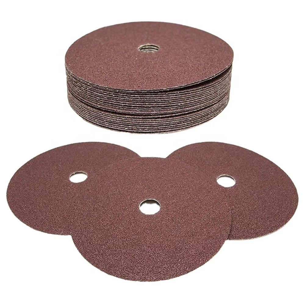 
100mm grit 120 Aluminum oxide abrasive grinding fiber disc for woods and metal 
